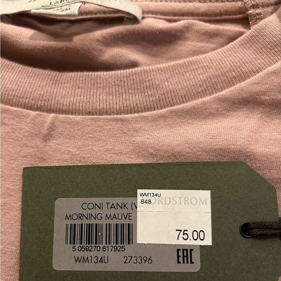 All Saints Revolve Cotton Coni Tank Top in Morning Mauve Size Large NEW 175.00 - Picture 12 of 14